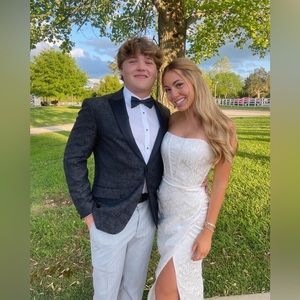 V. Chapman Corset white gown